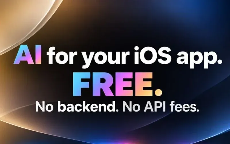 “AI for your iOS app. FREE. No backend. No API fees.”, then on-device Foundation Models and Private Cloud Compute joined to Apple Intelligence and iOS 27